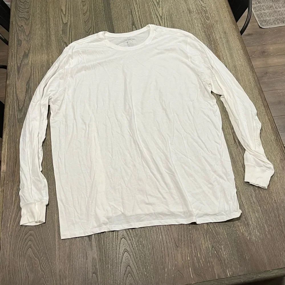 NWOT Nike Dri-Fit Mens T-Shirt Long Sleeve Tee Crewneck Athletic Cut White 3XL